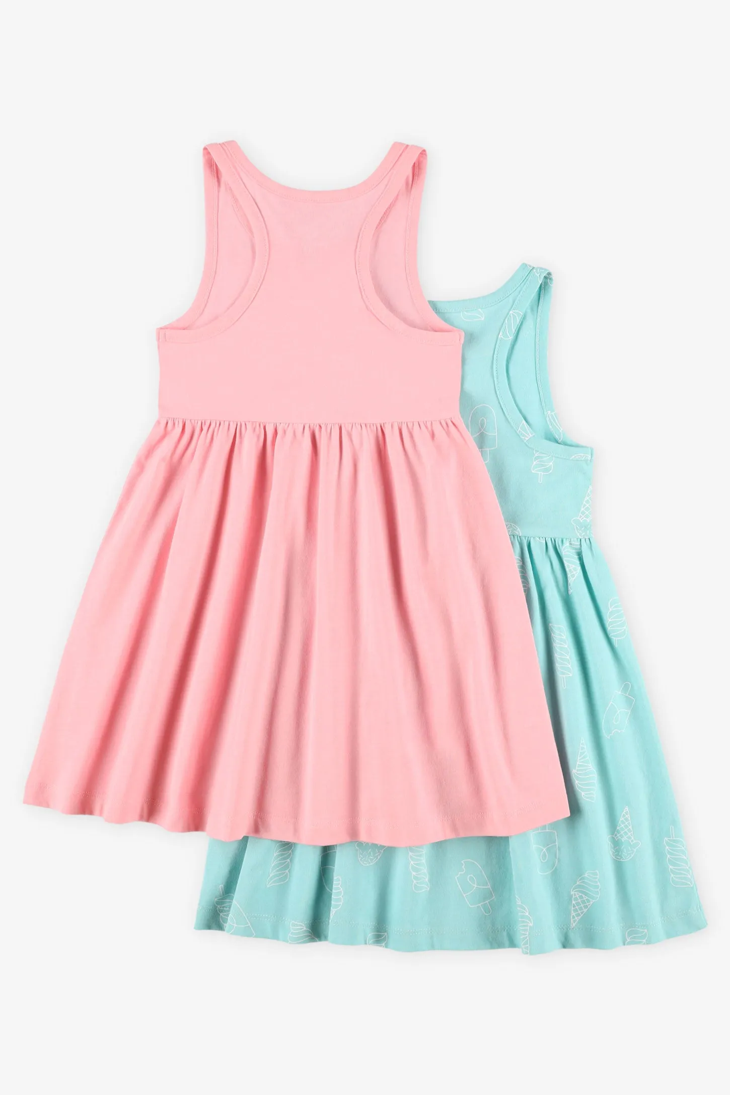 Lot de 2 robes en coton - Enfant fille