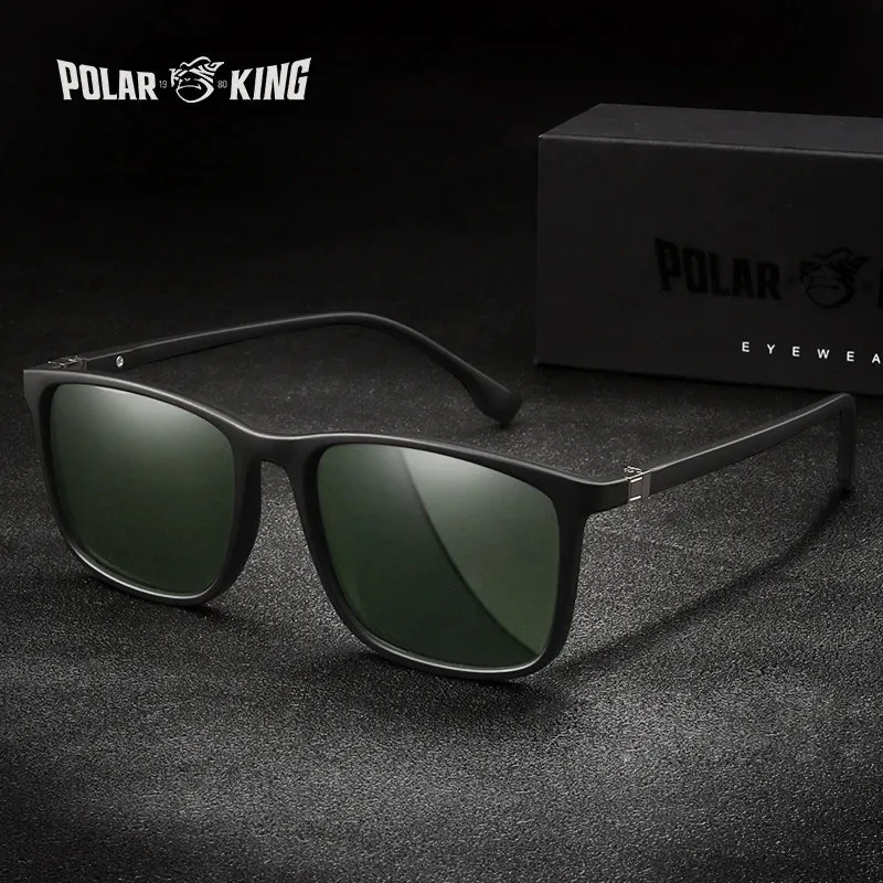 Luxury Square Vintage Polarized Sunglasses For Men Women