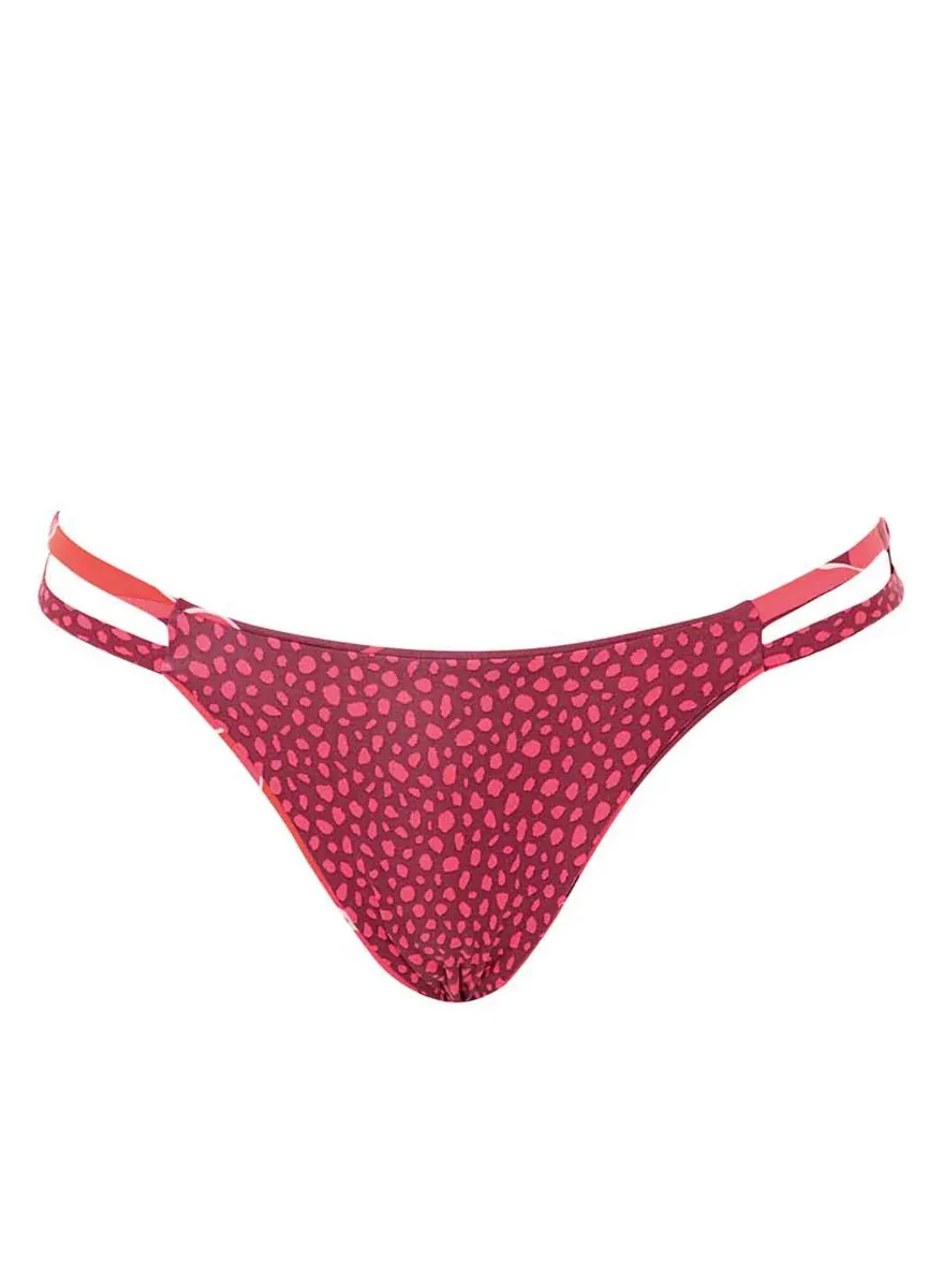 Maaji Flaming Sunset Split Strap Bikini Bottom