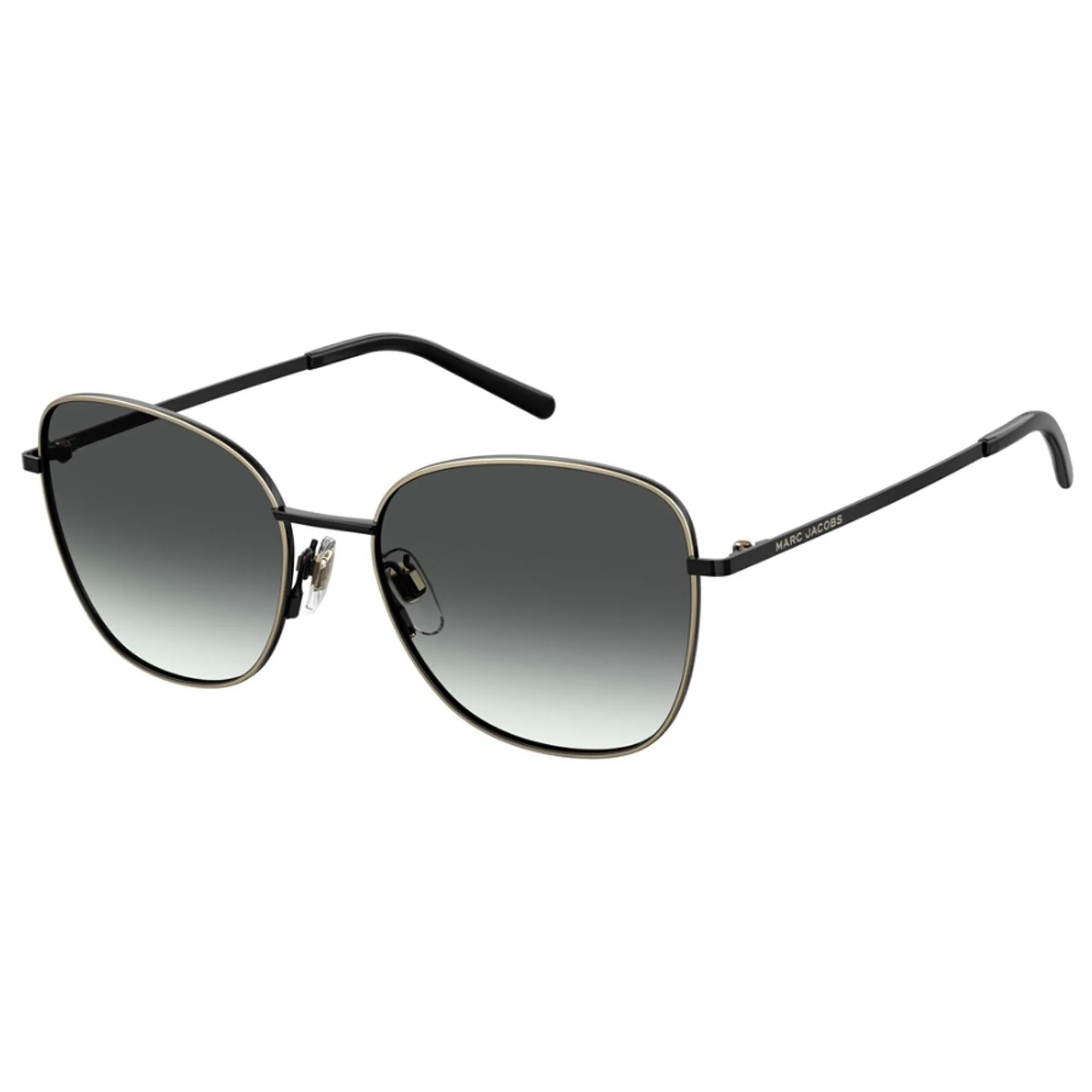 Marc Jacobs Women's Sunglasses - Black Metal Full Rim Pilot Frame | 409/S 0807 9O