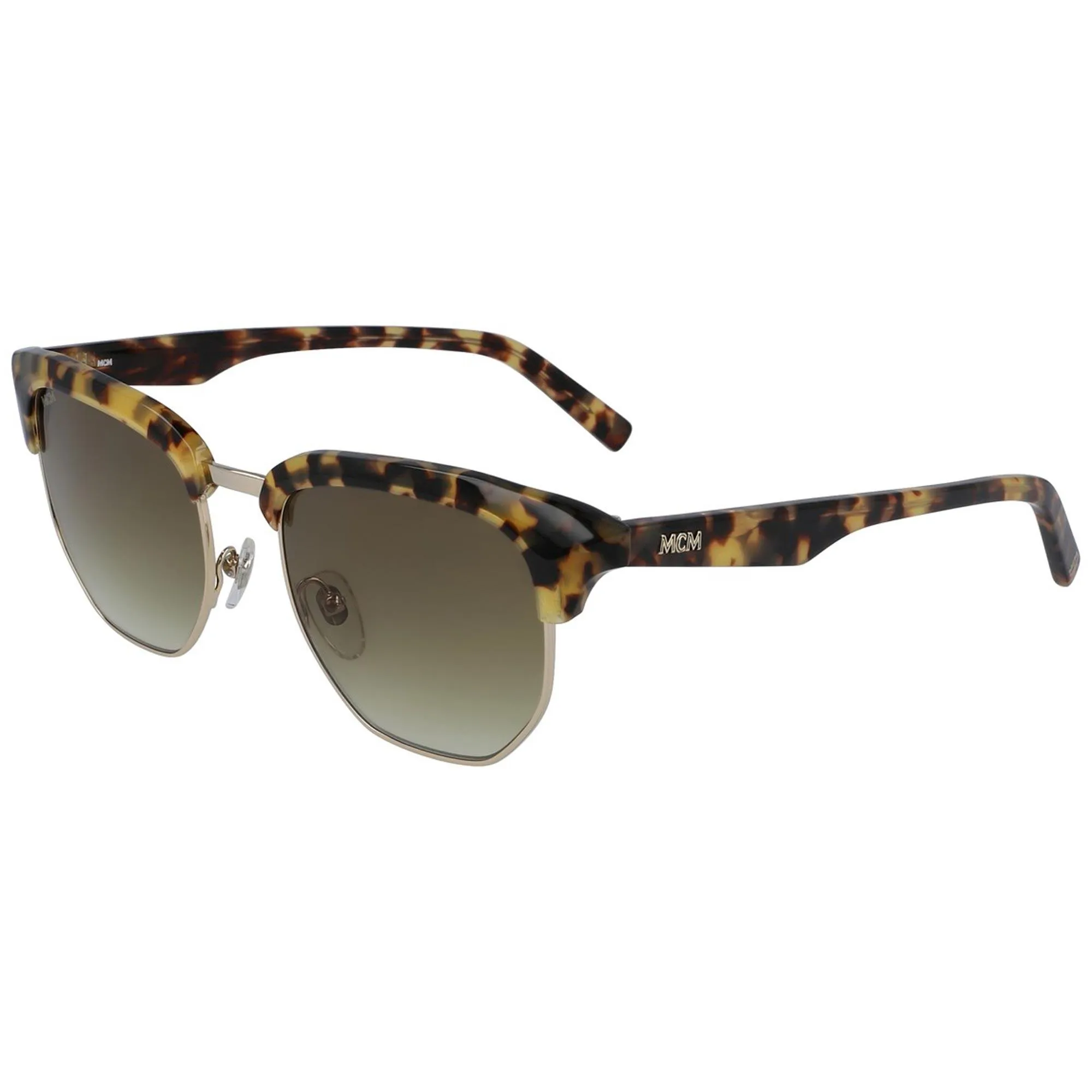 MCM Unisex Sunglasses - Havana Full Rim Browline Metal/Acetate Frame | MCM156S 214