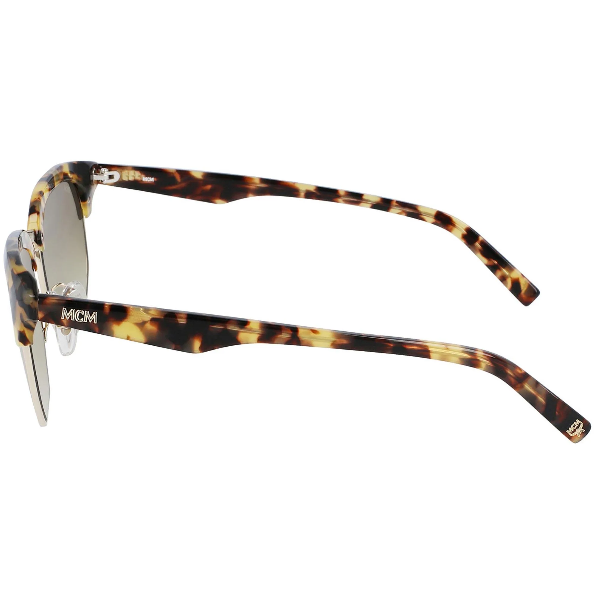 MCM Unisex Sunglasses - Havana Full Rim Browline Metal/Acetate Frame | MCM156S 214