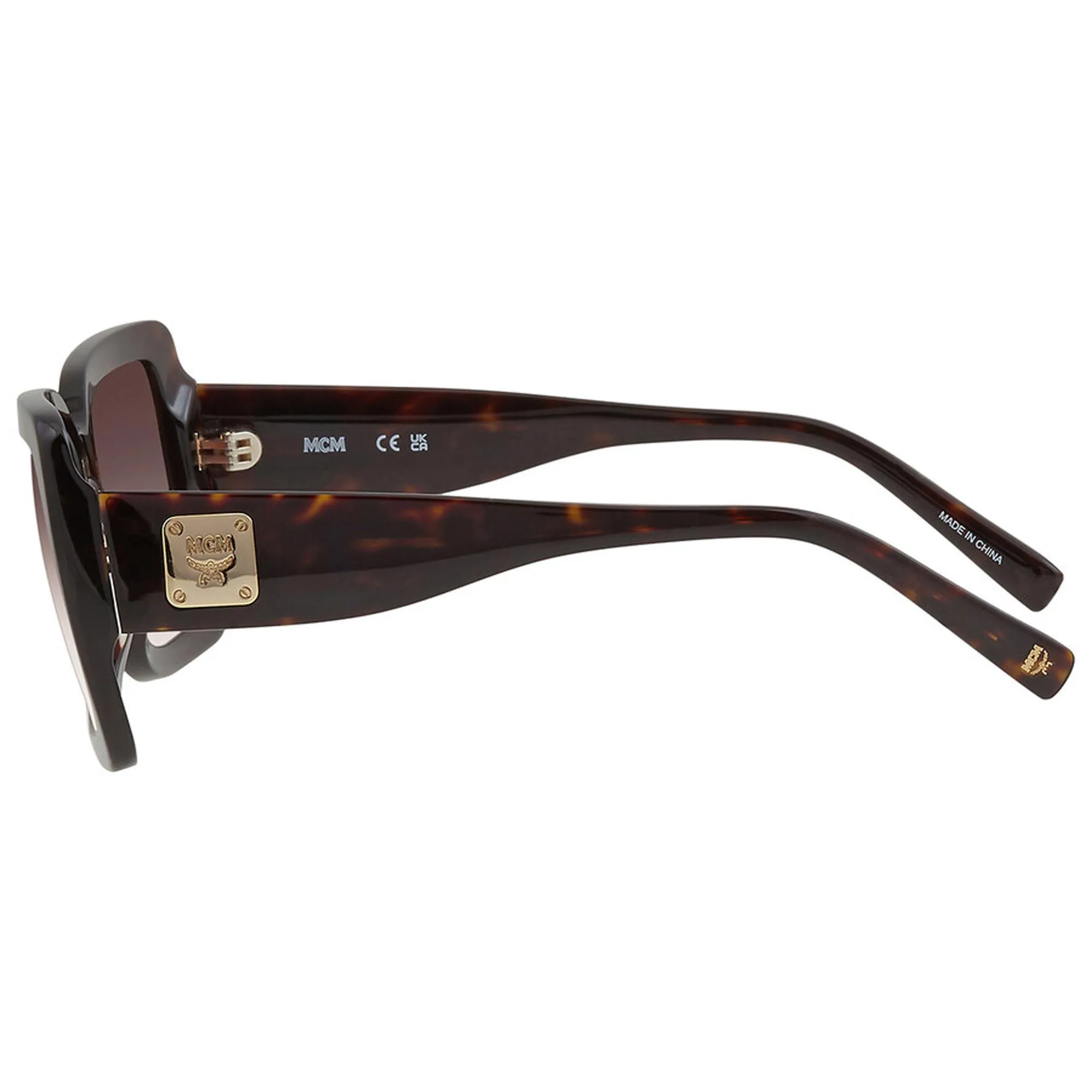 MCM Women's Sunglasses - Brown Gradient Lens Square Dark Havana Frame | MCM711S 223