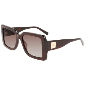 MCM Women's Sunglasses - Brown Gradient Lens Square Dark Havana Frame | MCM711S 223
