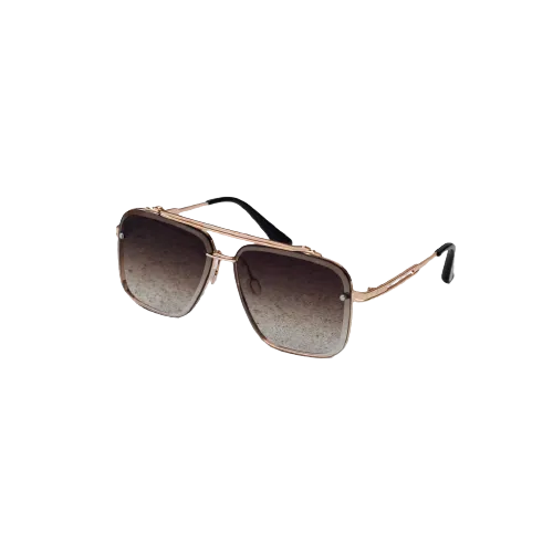 Men's Square Frameless two tone sunglasses