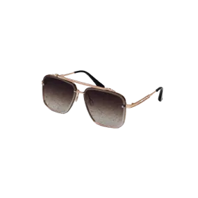 Men's Square Frameless two tone sunglasses