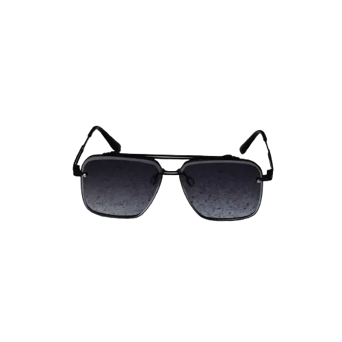 Men's Square Frameless two tone sunglasses
