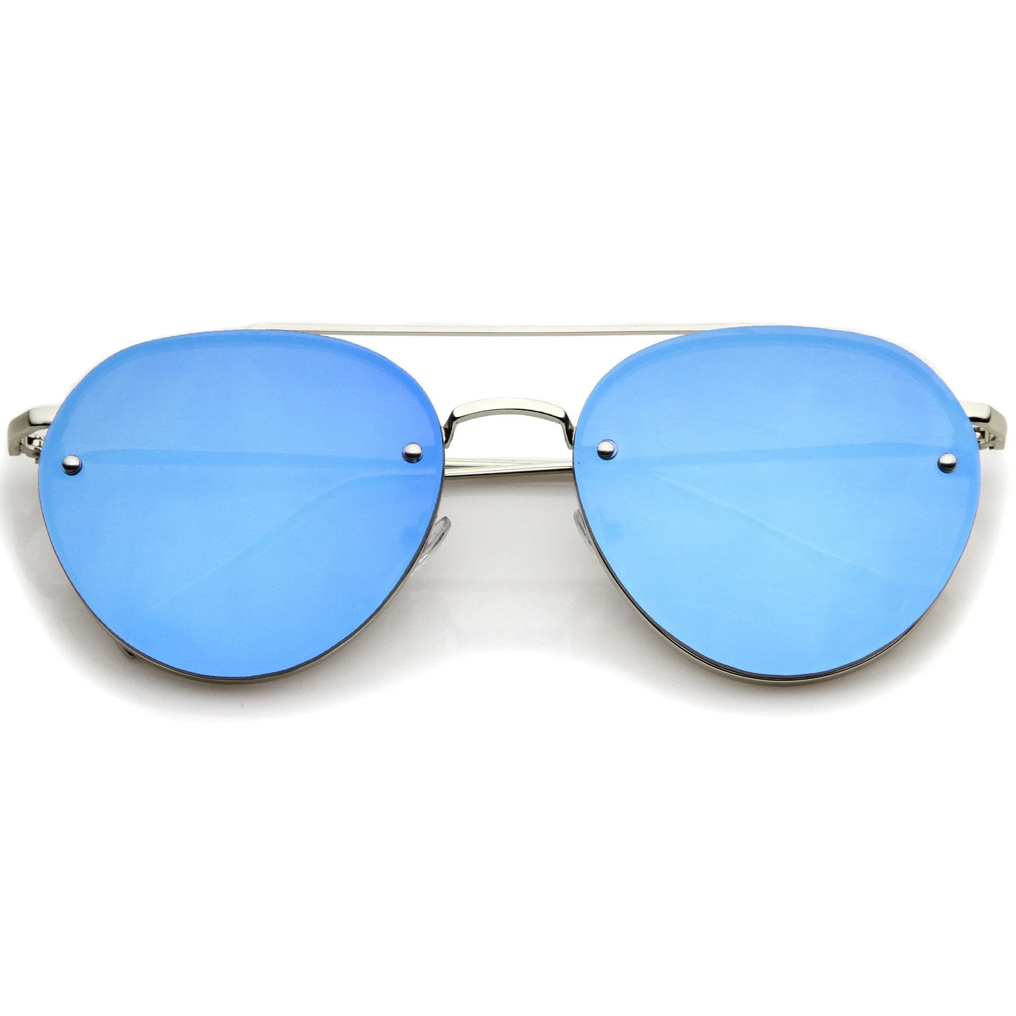 Mirrored Flat Lens Sunglasses