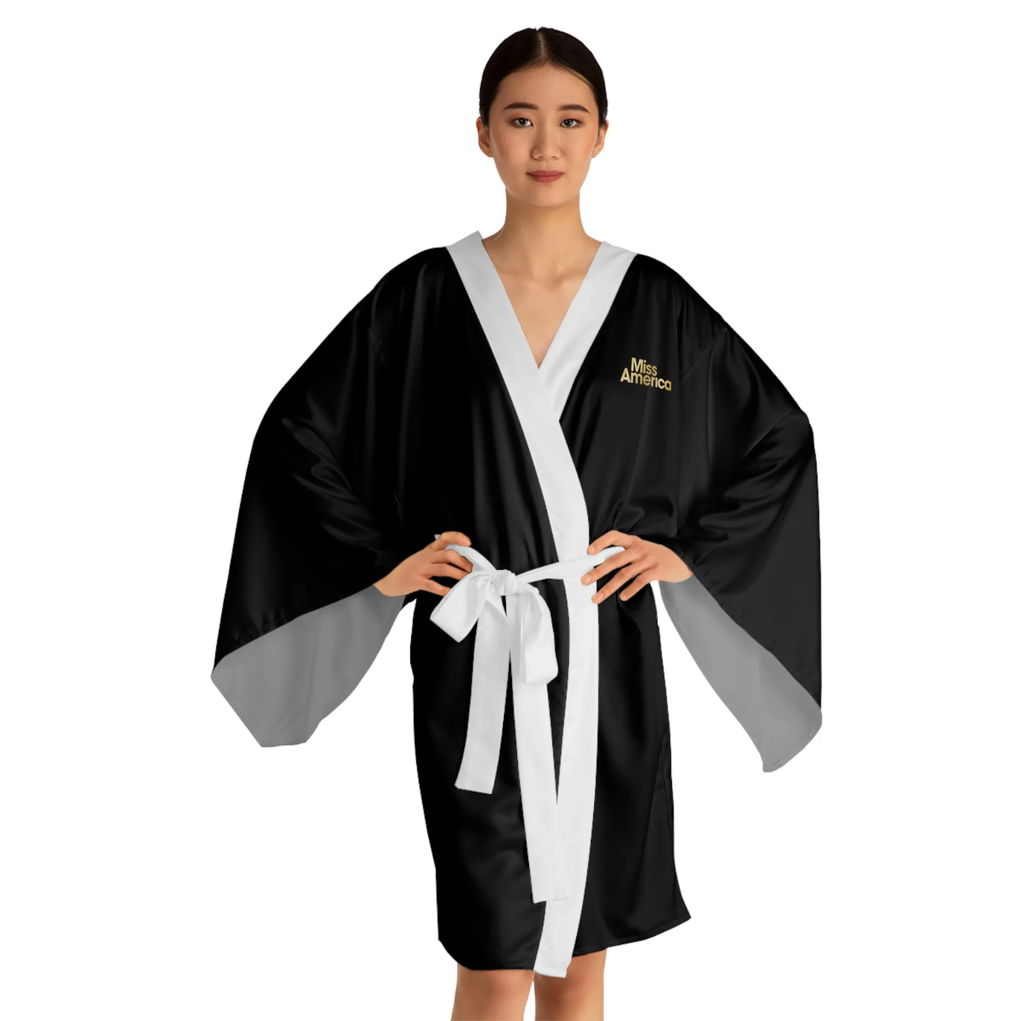 Miss America Long Sleeve Kimono Robe