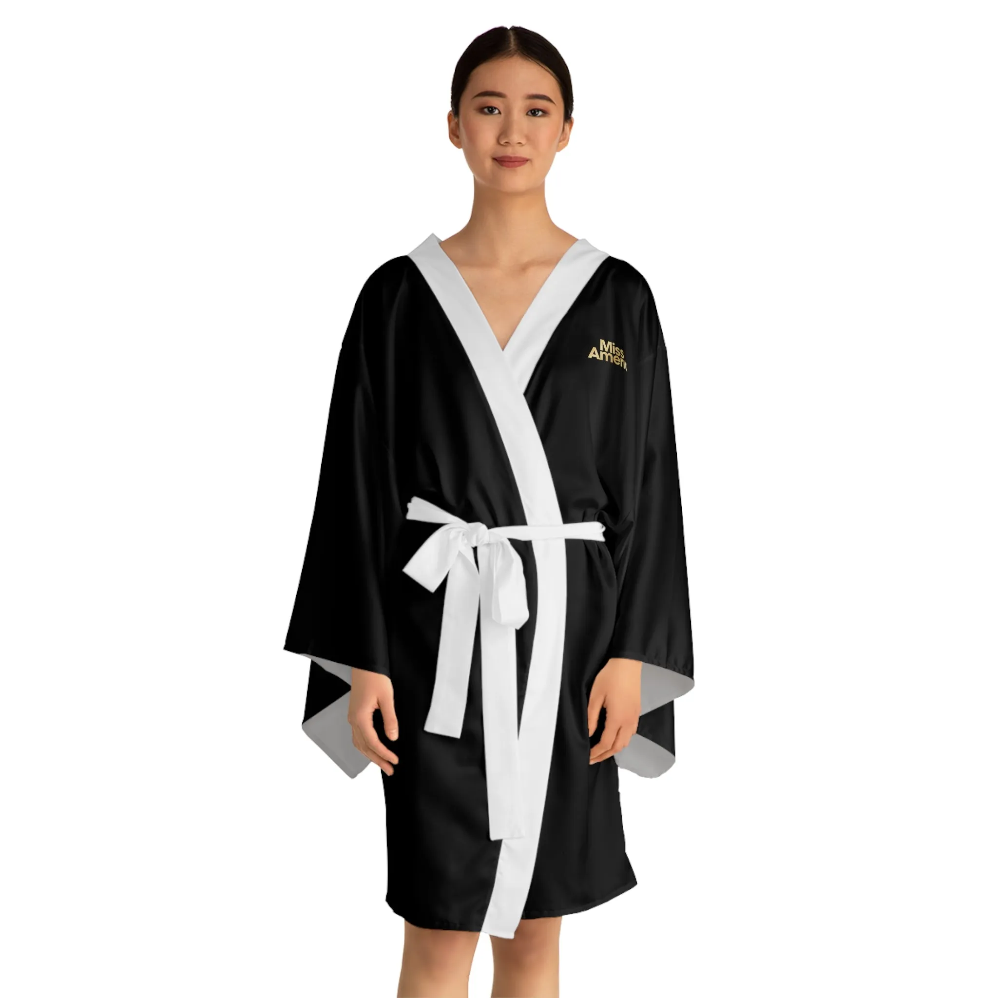 Miss America Long Sleeve Kimono Robe