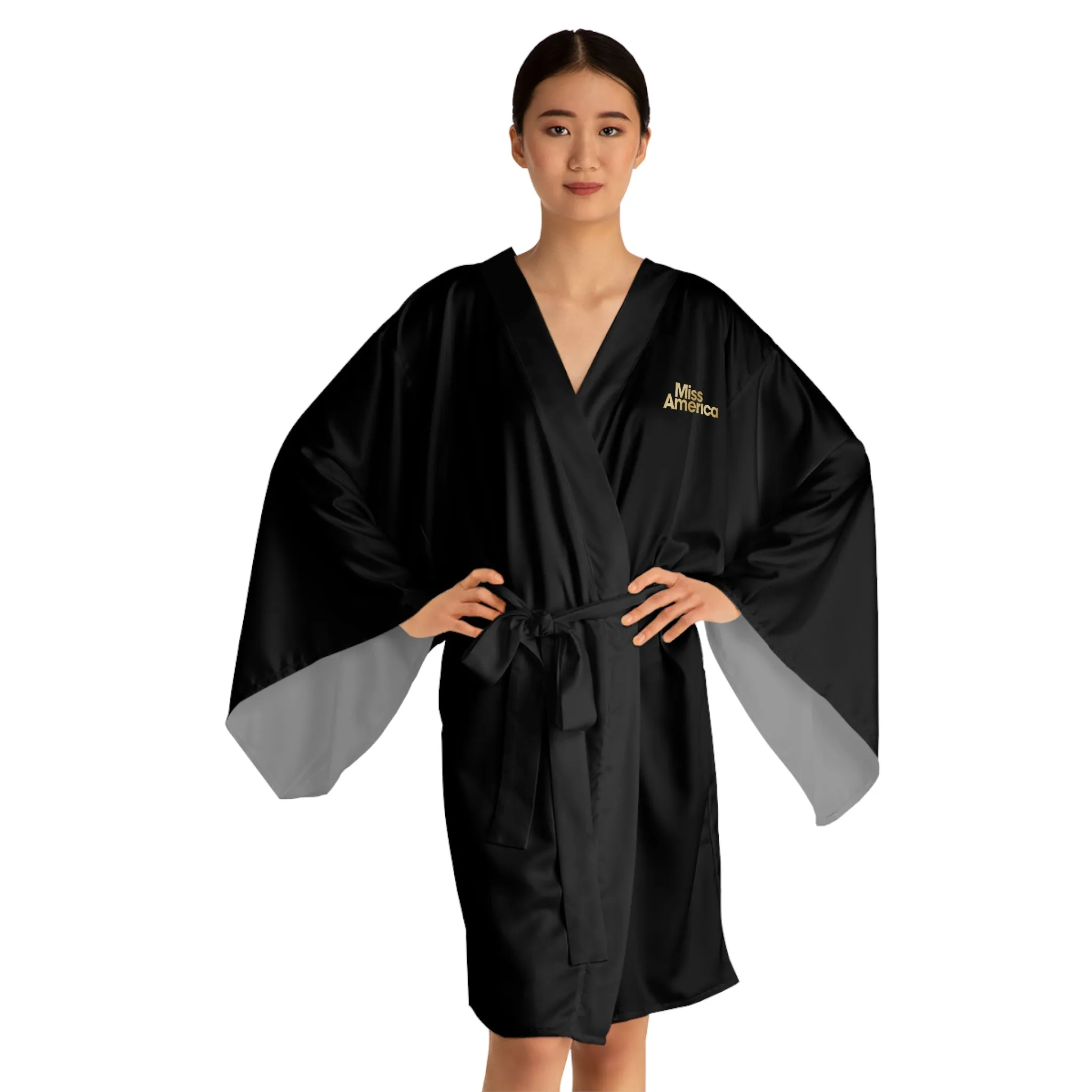 Miss America Long Sleeve Kimono Robe