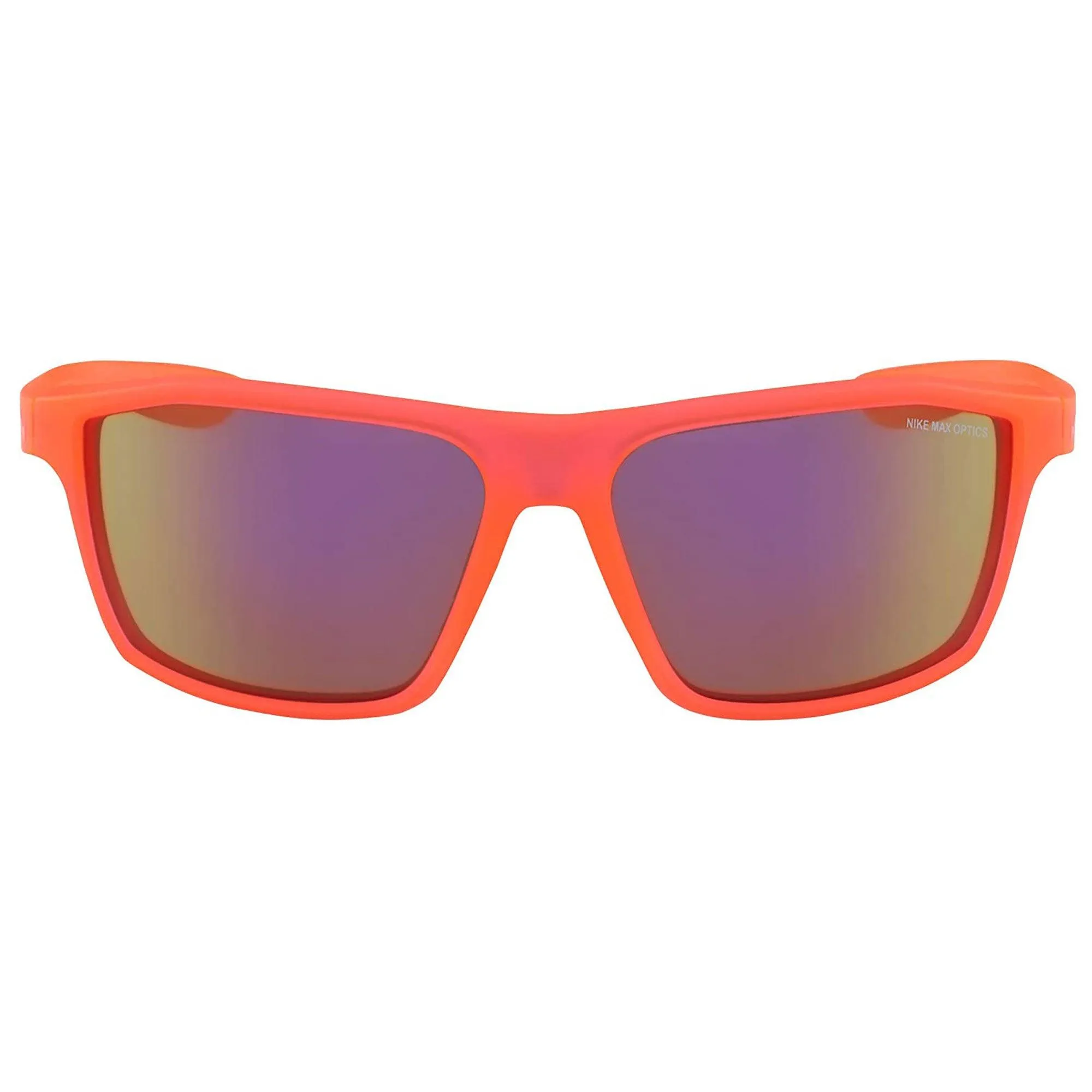 Nike Unisex Sunglasses - Gray Pink Flash Lens Acetate Rectangular Frame | (EV1062 566)