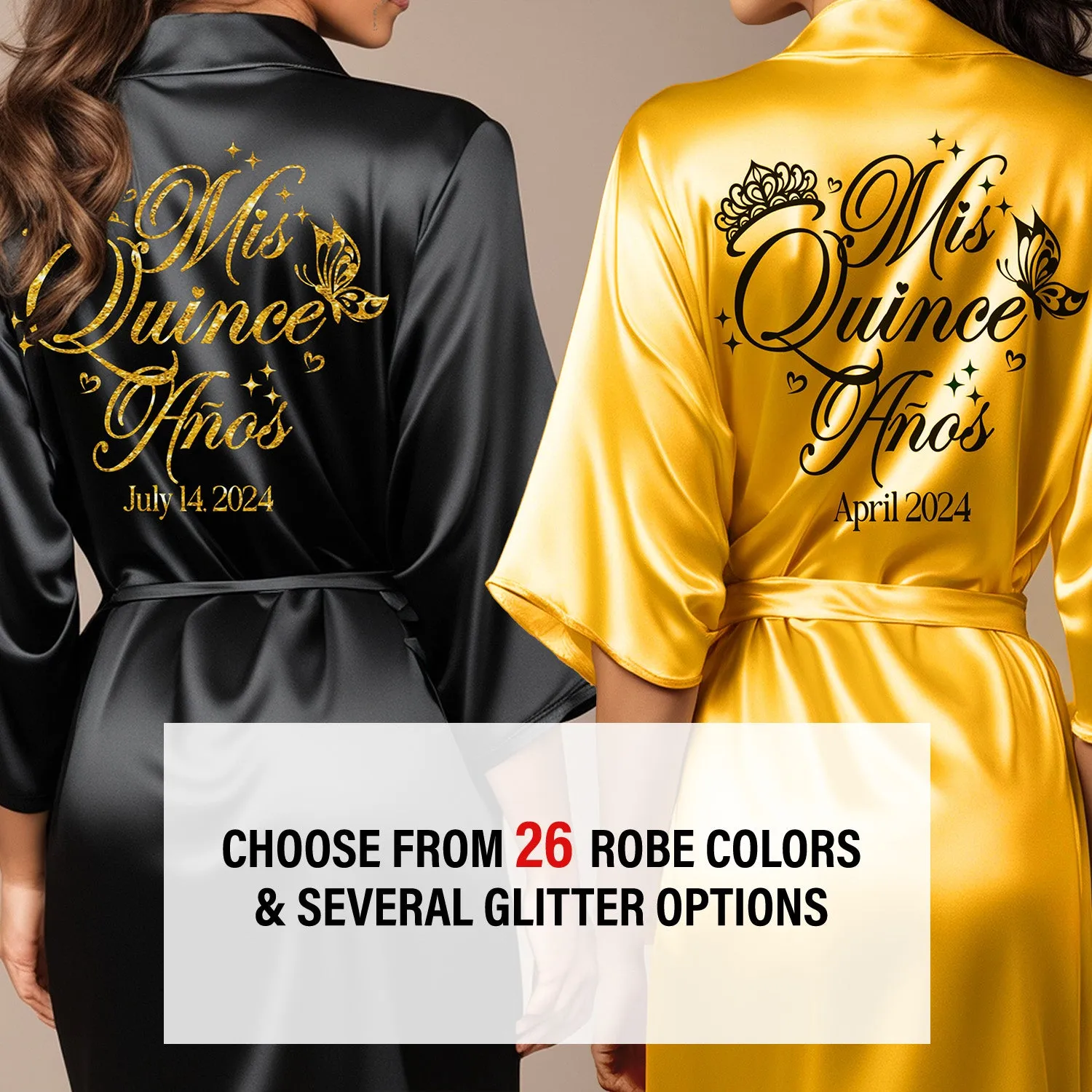 Personalized Terracotta Mis Quince Años Robes