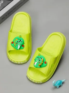 Playful Dinosaur Slip-On Sliders for Boys
