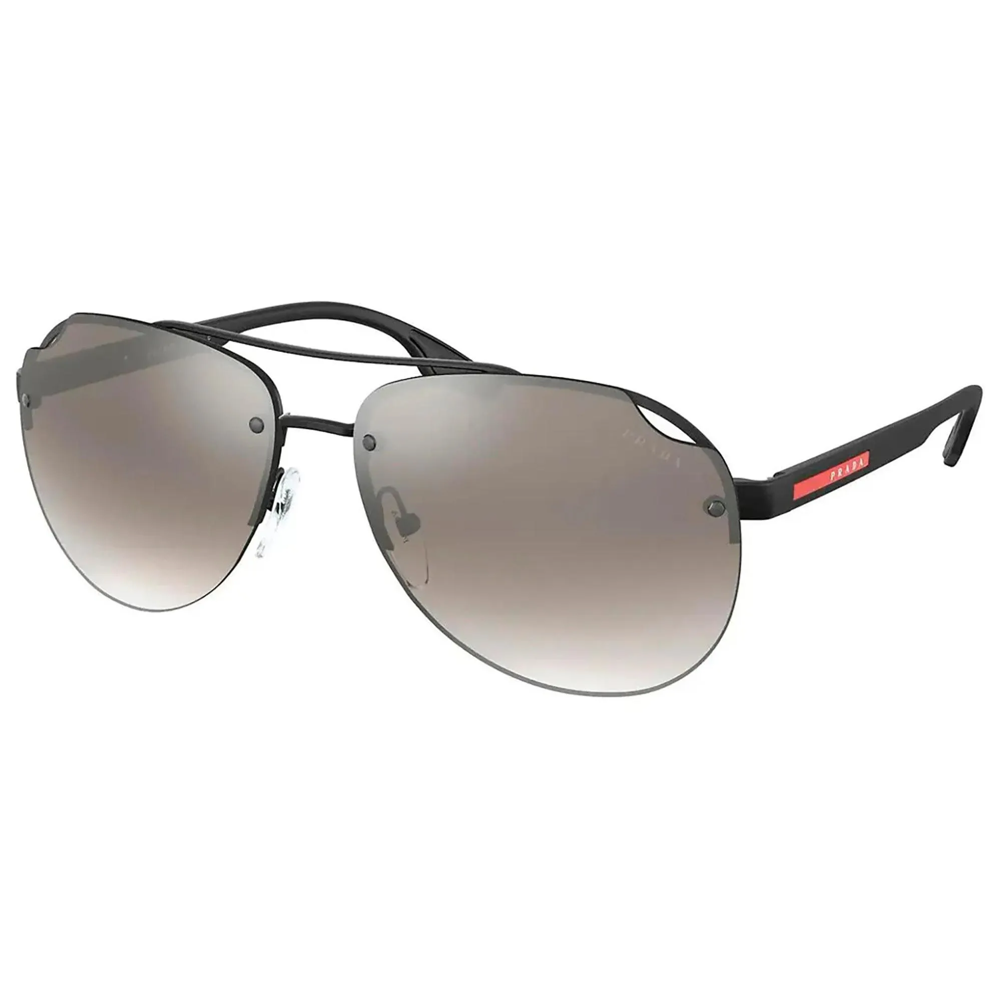 Prada Sport Men's Sunglasses - Linea Rossa Matte Black Aviator 0PS 52VS 1BO5O0