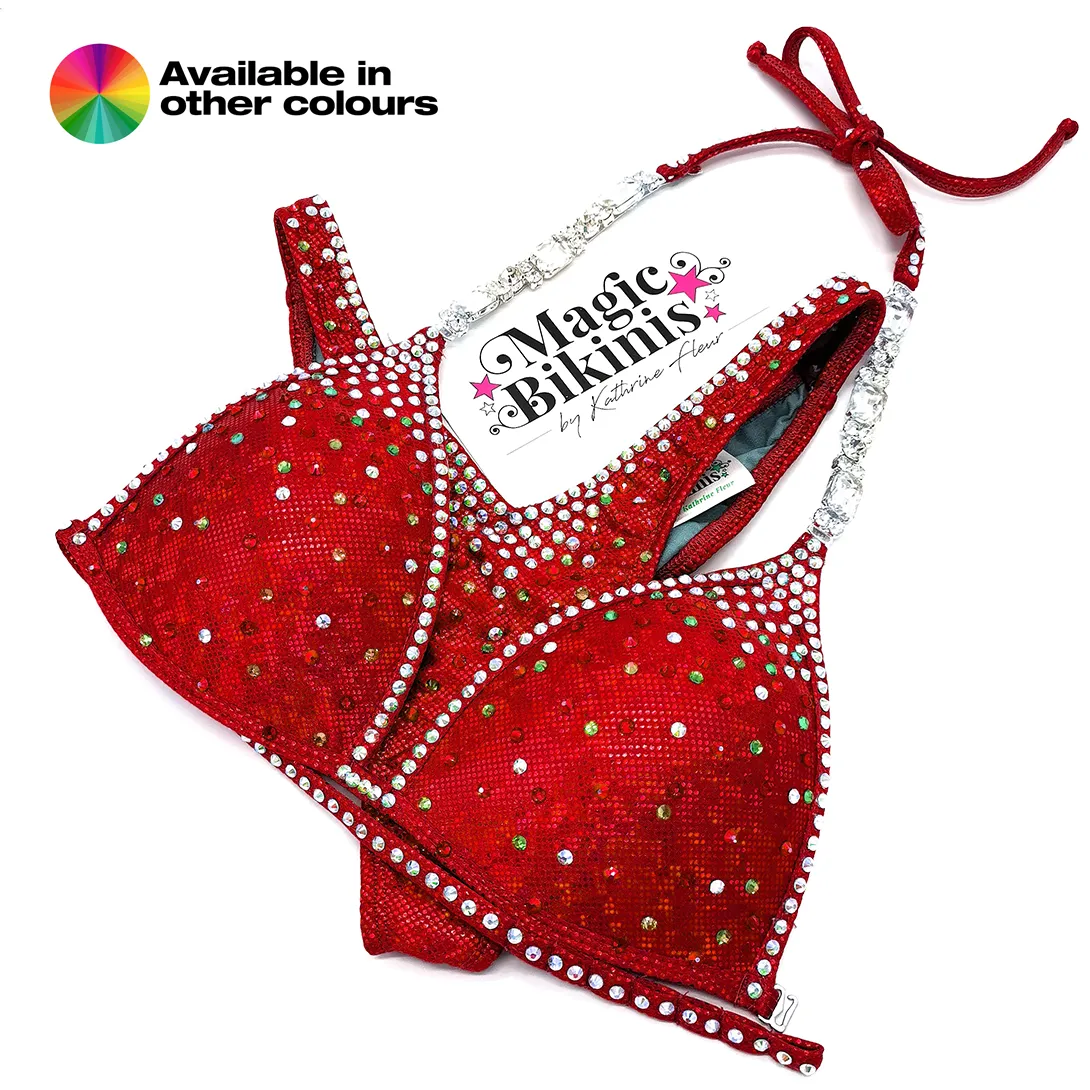 Quick Ship Bikini 207 Broken Glass with Neck Connectors