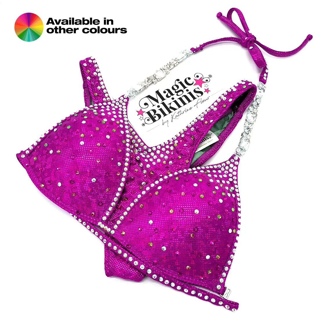 Quick Ship Bikini 207 Broken Glass with Neck Connectors