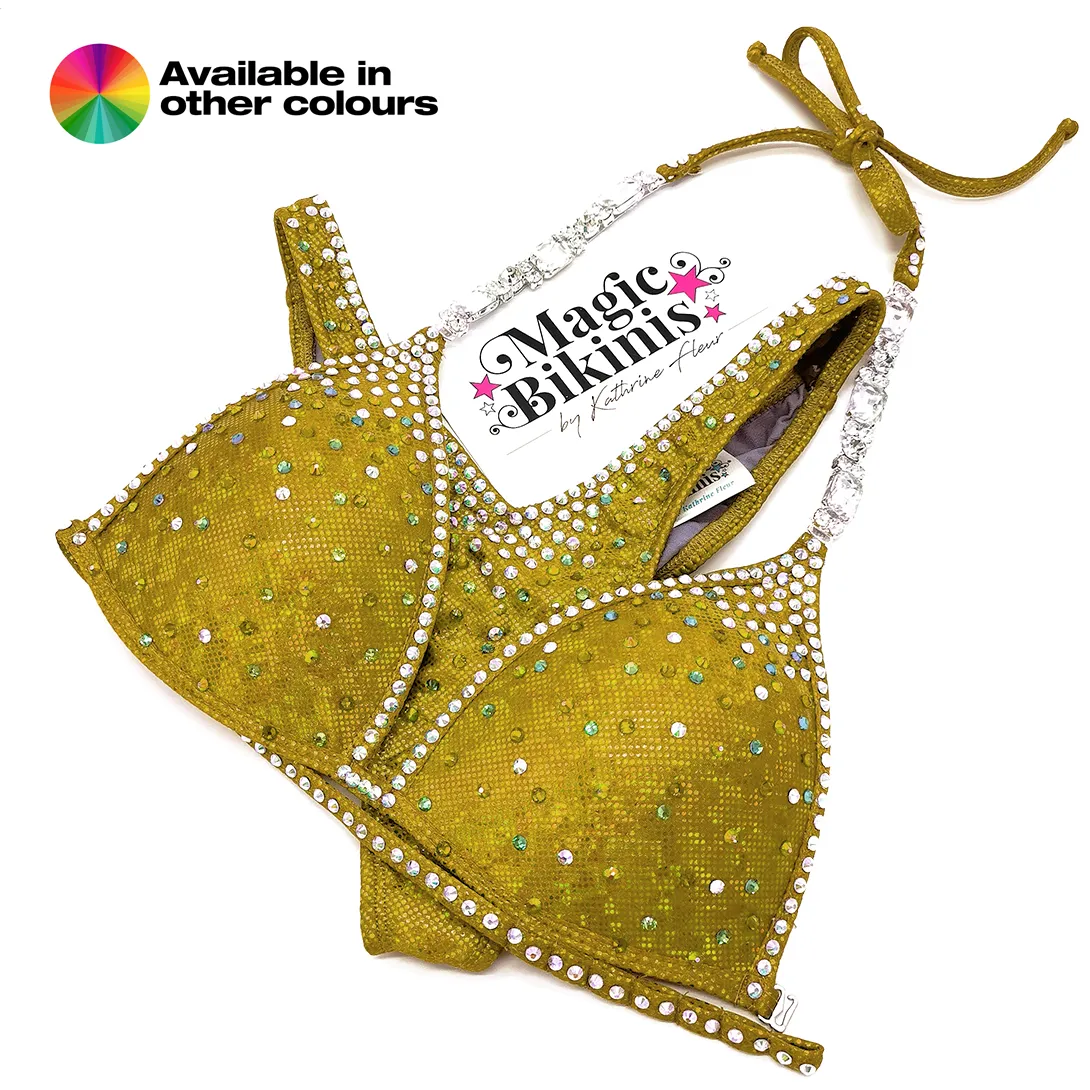 Quick Ship Bikini 207 Broken Glass with Neck Connectors
