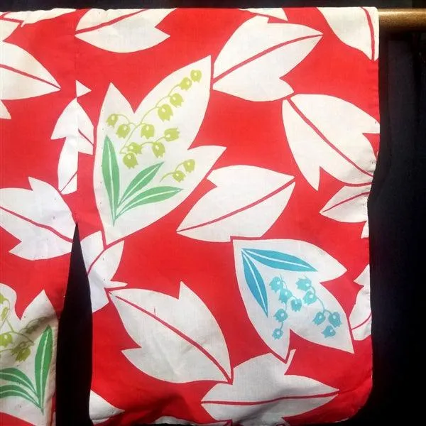 "Lillies of the Valley" Vintage Japanese Yukata