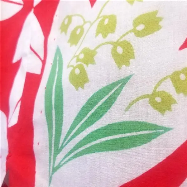 "Lillies of the Valley" Vintage Japanese Yukata