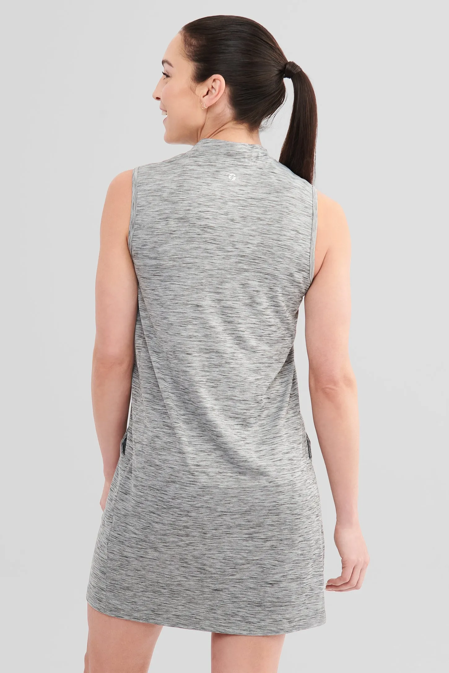 Robe polo athlétique sans manches - Femme