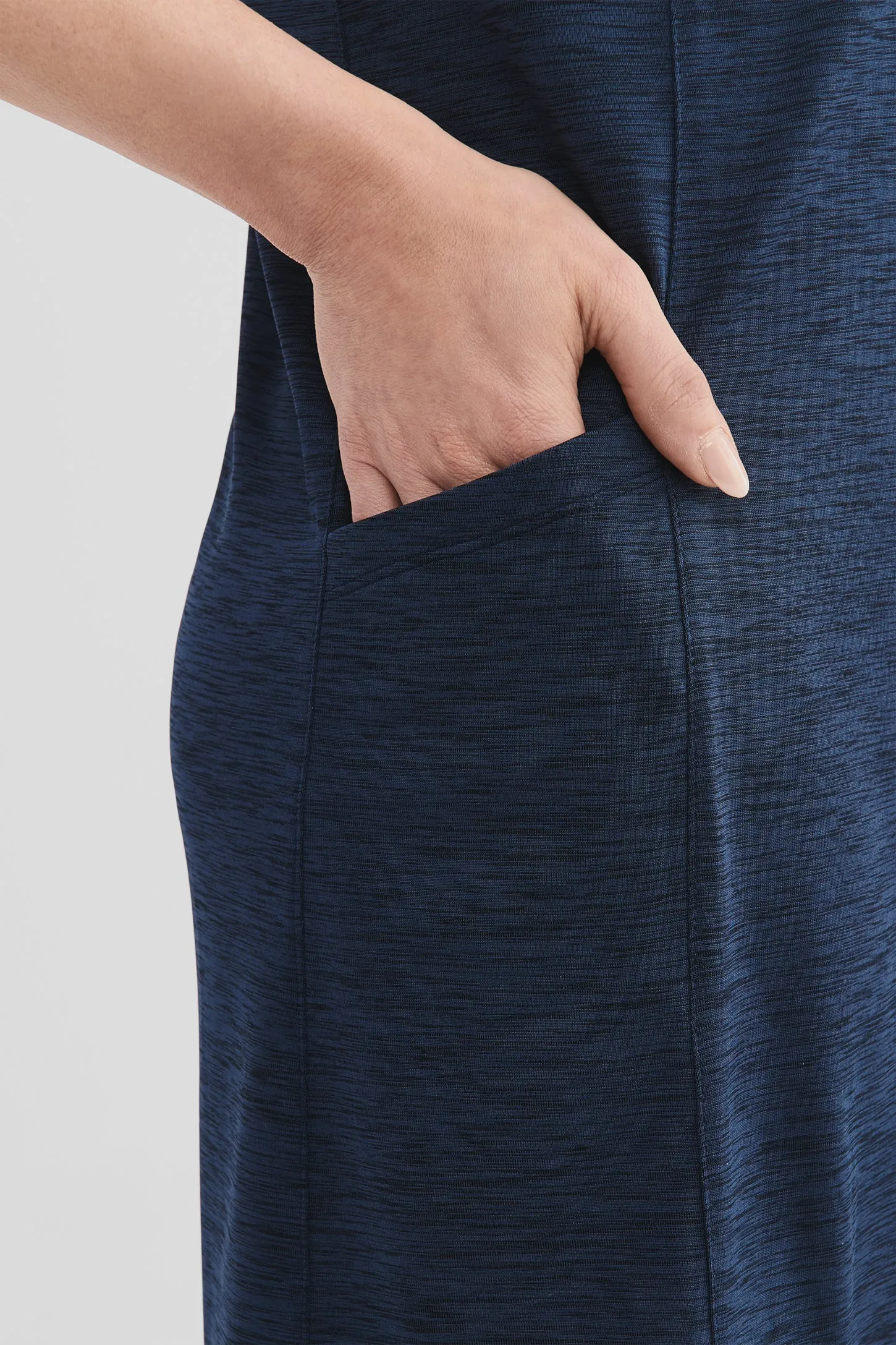 Robe polo athlétique sans manches - Femme