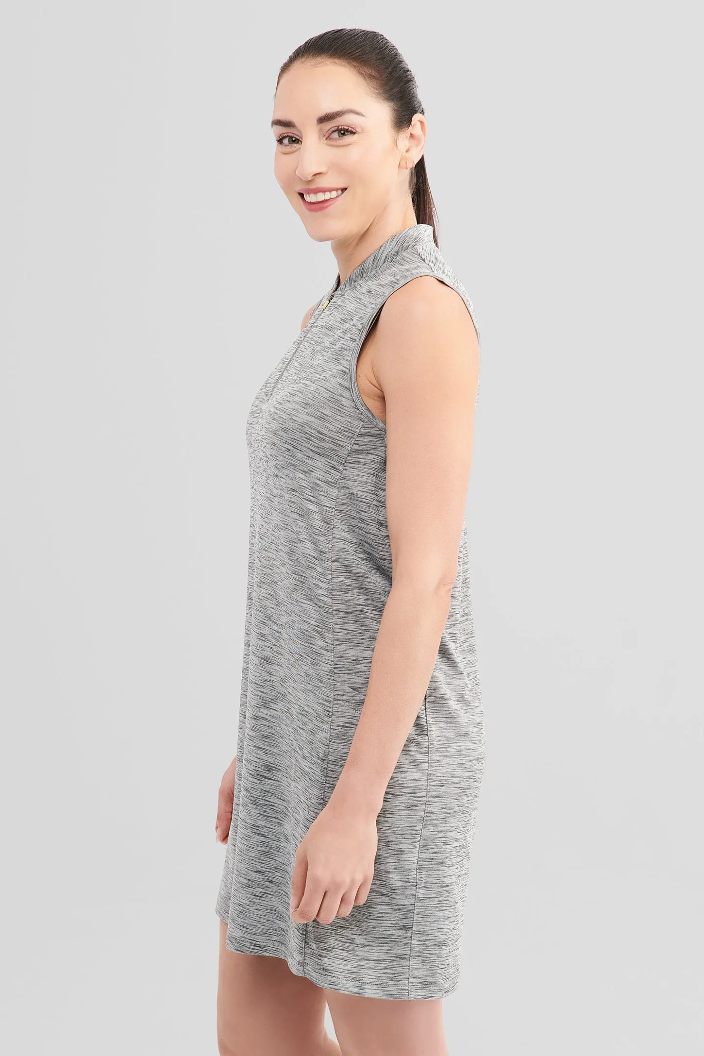 Robe polo athlétique sans manches - Femme