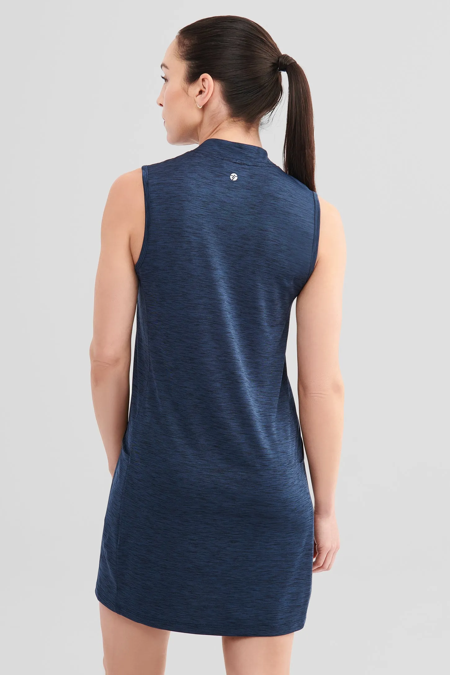 Robe polo athlétique sans manches - Femme