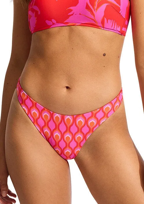 Seafolly Birds Of Paradise High Leg Bikini Bottom