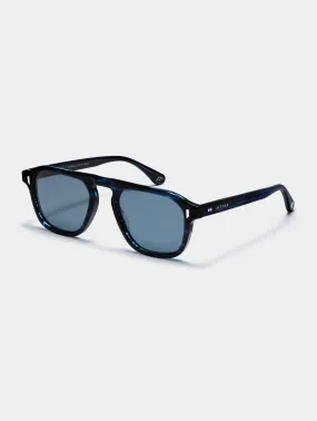 Sequoia Sunglass - Blue Tortoise (Blue Lens)