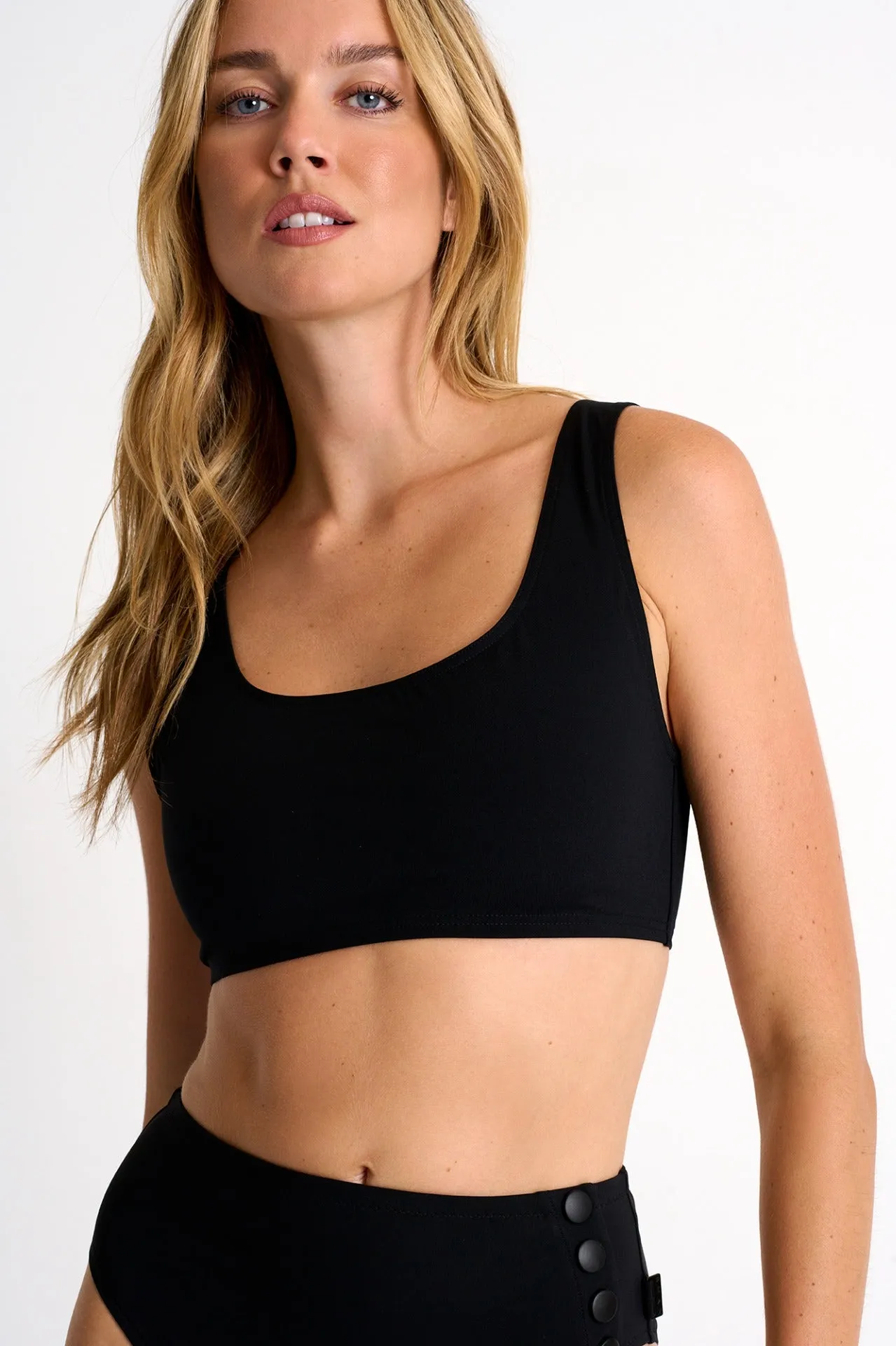 Shan Intemporel Bralette Bikini Top - Caviar