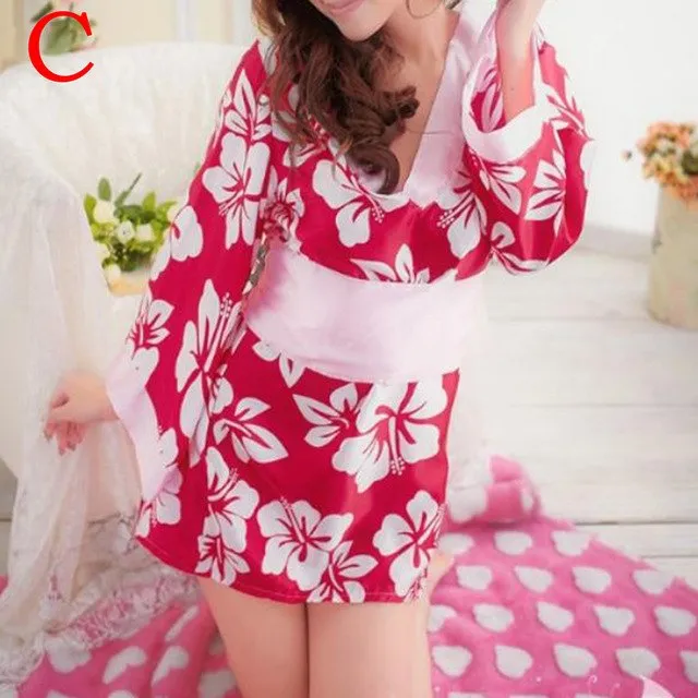 Silk Satin Wedding Bride Bridesmaid Robe Floral Bathrobe Short Kimono Robe Night Robe Bath Robe Fashion Dressing Gown For Women