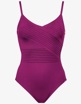 Softline Wrap Swimsuit - Magenta
