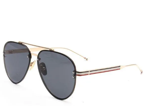 Thom Browne Pilot Rimless Metal Frame Shades