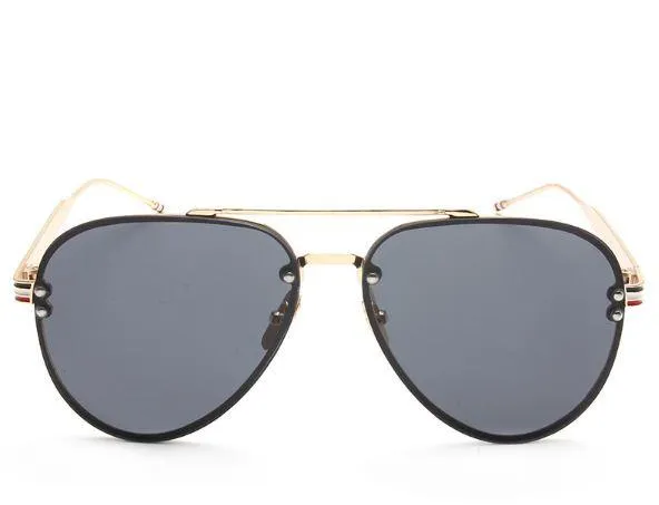 Thom Browne Pilot Rimless Metal Frame Shades