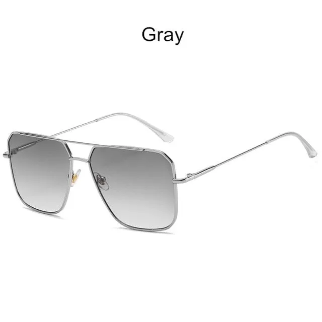 Vintage Squared Oversized Unisex Sunglasses