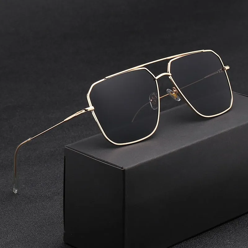 Vintage Squared Oversized Unisex Sunglasses