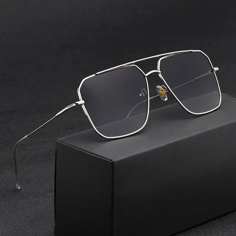 Vintage Squared Oversized Unisex Sunglasses