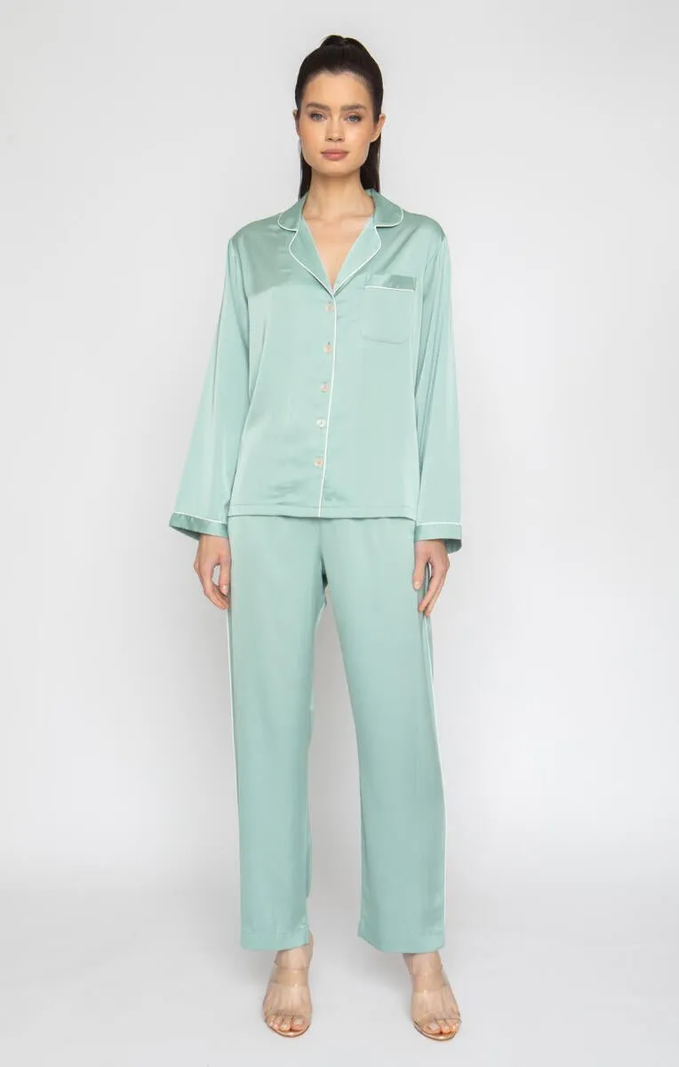 Wrap Up by VP Silk Kimono-Green Tea Kimono